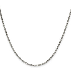 Chisel Stainless Steel Polished 2.2mm 18 inch Fancy Box/Paperclip Link ChainSRN3399