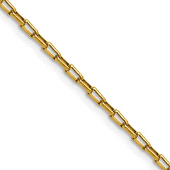 Chisel Stainless Steel Polished Yellow IP-plated 2.2mm 16 inch Fancy Box/Paperclip Link ChainSRN3399GP