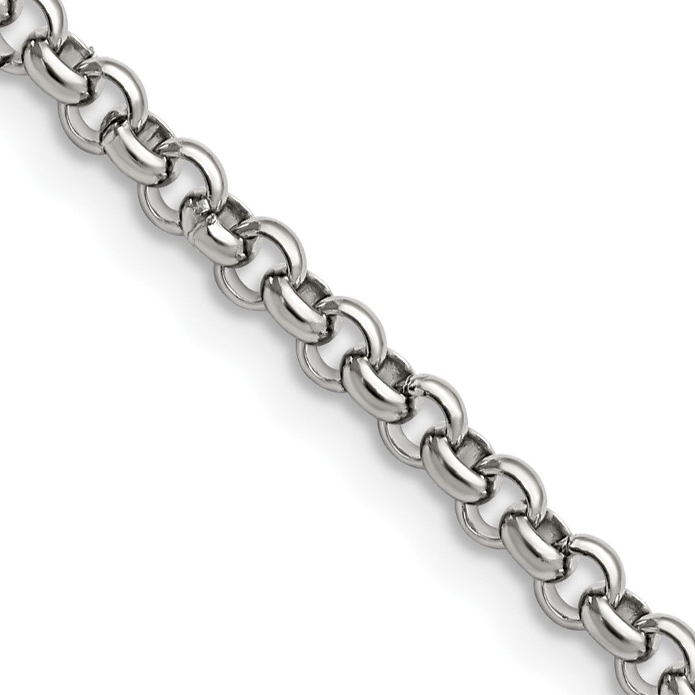 Chisel Stainless Steel Polished 3.9mm 18 inch Rolo ChainSRN653