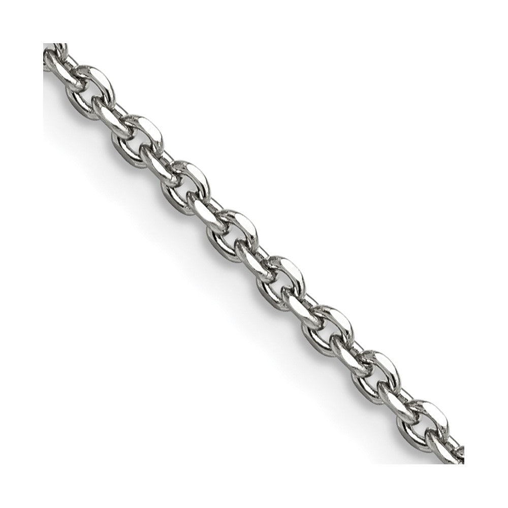 Chisel Stainless Steel Polished 2.7mm 18 inch Cable ChainSRN657