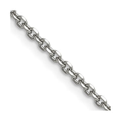 Chisel Stainless Steel Polished 2.7mm 18 inch Cable ChainSRN657