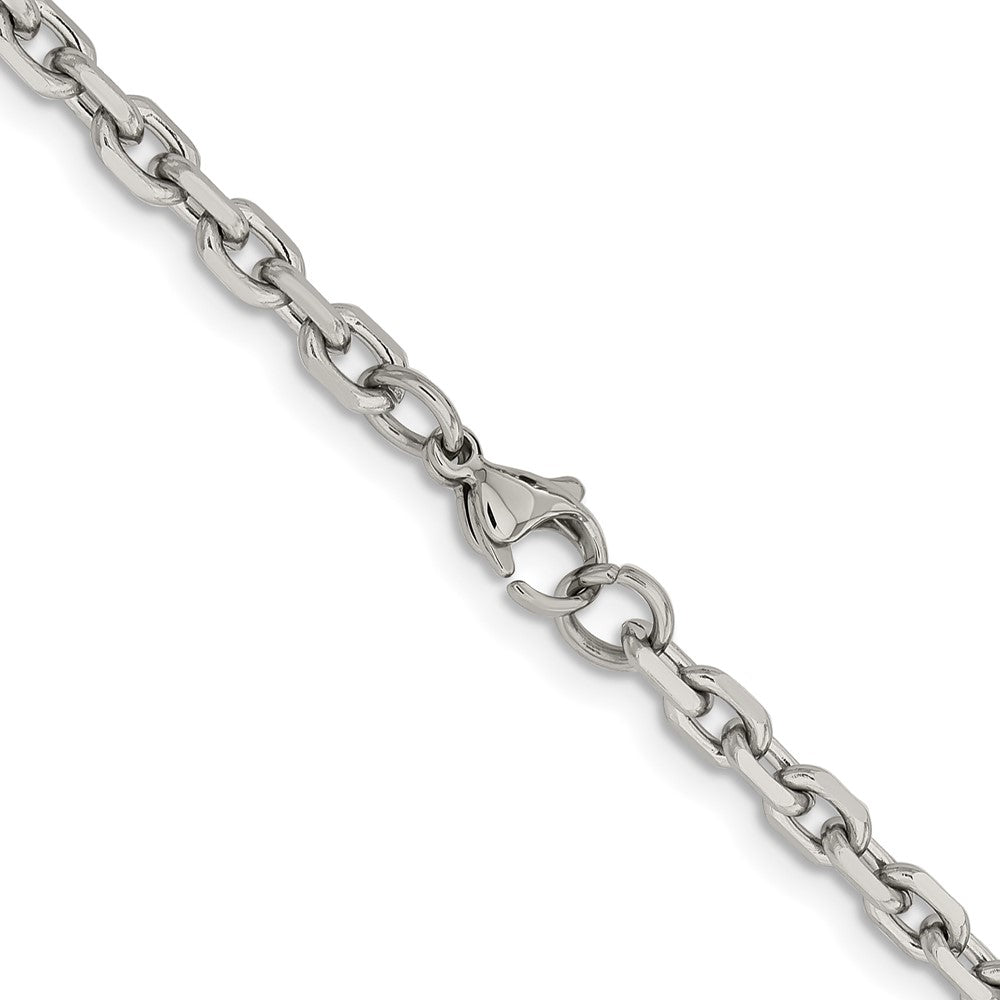 Chisel Stainless Steel Polished 5.3mm 24 inch Cable ChainSRN660