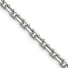Chisel Stainless Steel Polished 5.3mm 20 inch Cable ChainSRN660