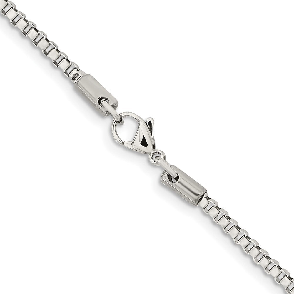 Chisel Stainless Steel Polished 2.4mm 22 inch Box ChainSRN664