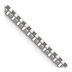 Chisel Stainless Steel Polished 2.4mm 18 inch Box ChainSRN664