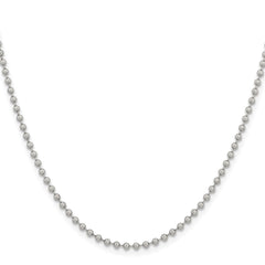 Chisel Stainless Steel Polished 2.4mm 18 inch Ball ChainSRN668