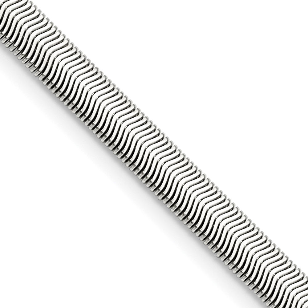 Chisel Stainless Steel Polished 6.2mm 20 inch Flat Snake ChainSRN671