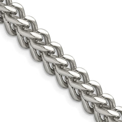Chisel Stainless Steel Polished 6.75mm 22 inch Franco ChainSRN684