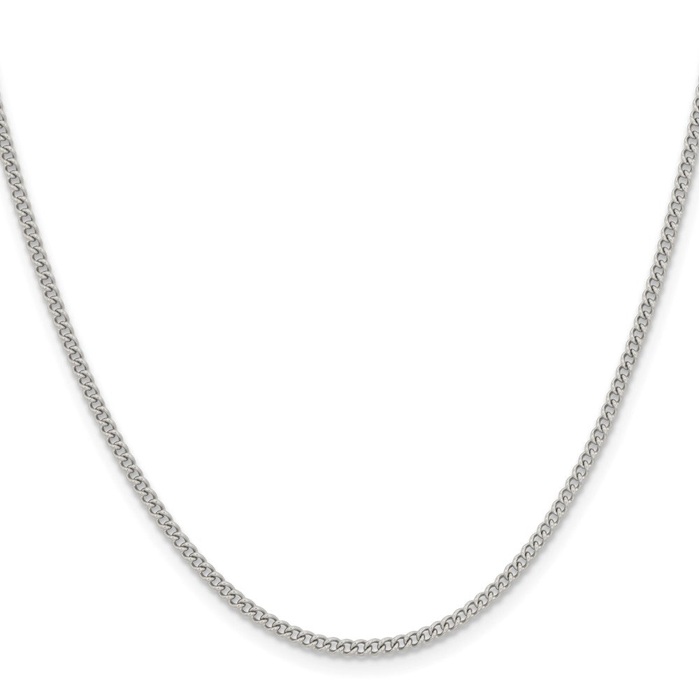Chisel Stainless Steel Polished 2.25mm 18 inch Round Curb ChainSRN685