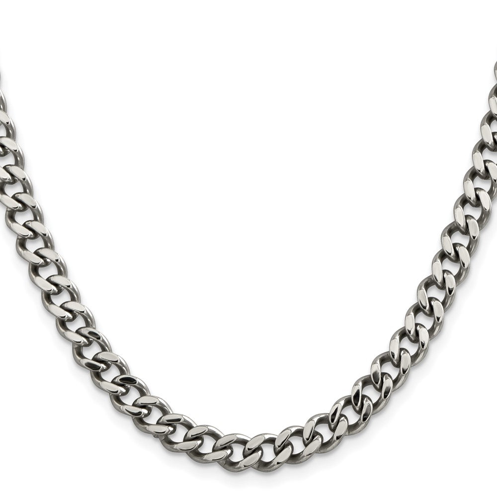 Chisel Stainless Steel Polished 6.75mm 22 inch Curb ChainSRN689