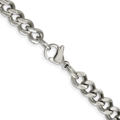 Chisel Stainless Steel Polished 6.75mm 24 inch Curb ChainSRN689