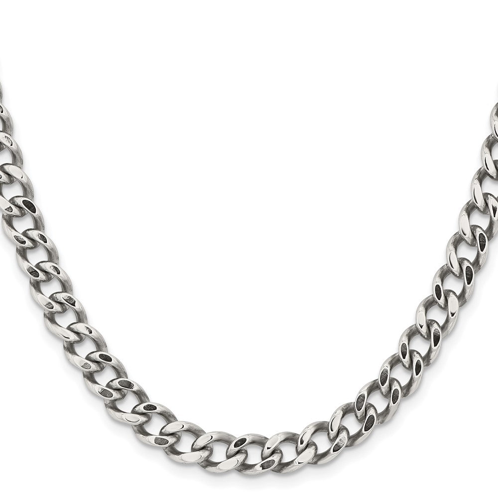 Chisel Stainless Steel Polished 7.5mm 22 inch Curb ChainSRN690