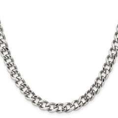 Chisel Stainless Steel Polished 7.5mm 22 inch Curb ChainSRN690