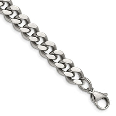 Chisel Stainless Steel Polished 9.5mm 7.75 inch Curb Chain SRN691-8