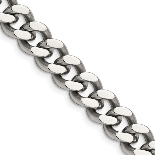 Chisel Stainless Steel Polished 9.5mm 22 inch Curb ChainSRN691