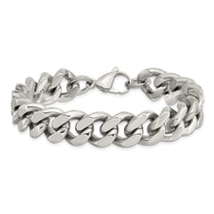 Chisel Stainless Steel Polished 13.75mm 8.5 inch Curb Chain SRN693-8.5