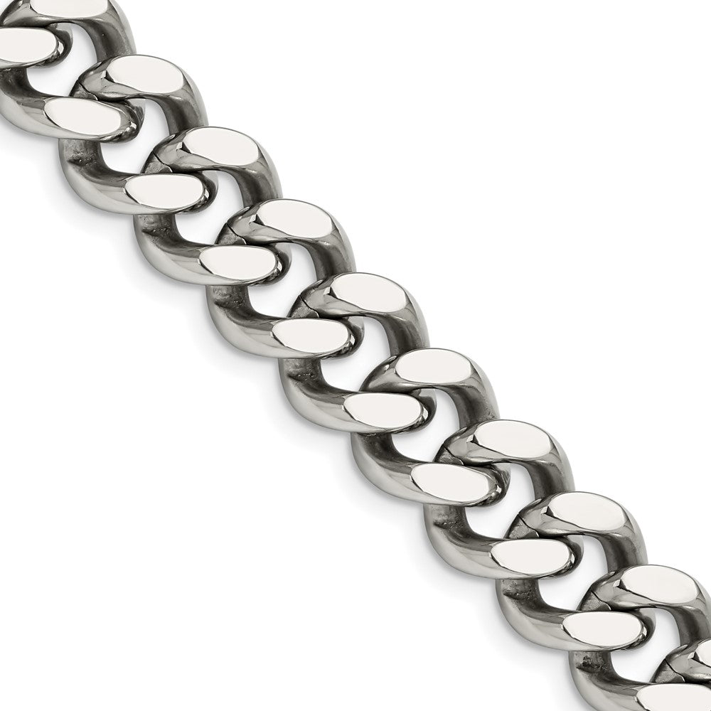 Chisel Stainless Steel Polished 13.75mm 22.5 inch Curb ChainSRN693