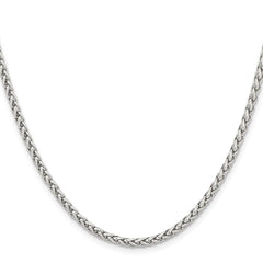 Chisel Stainless Steel Polished 3mm 22 inch Wheat ChainSRN805