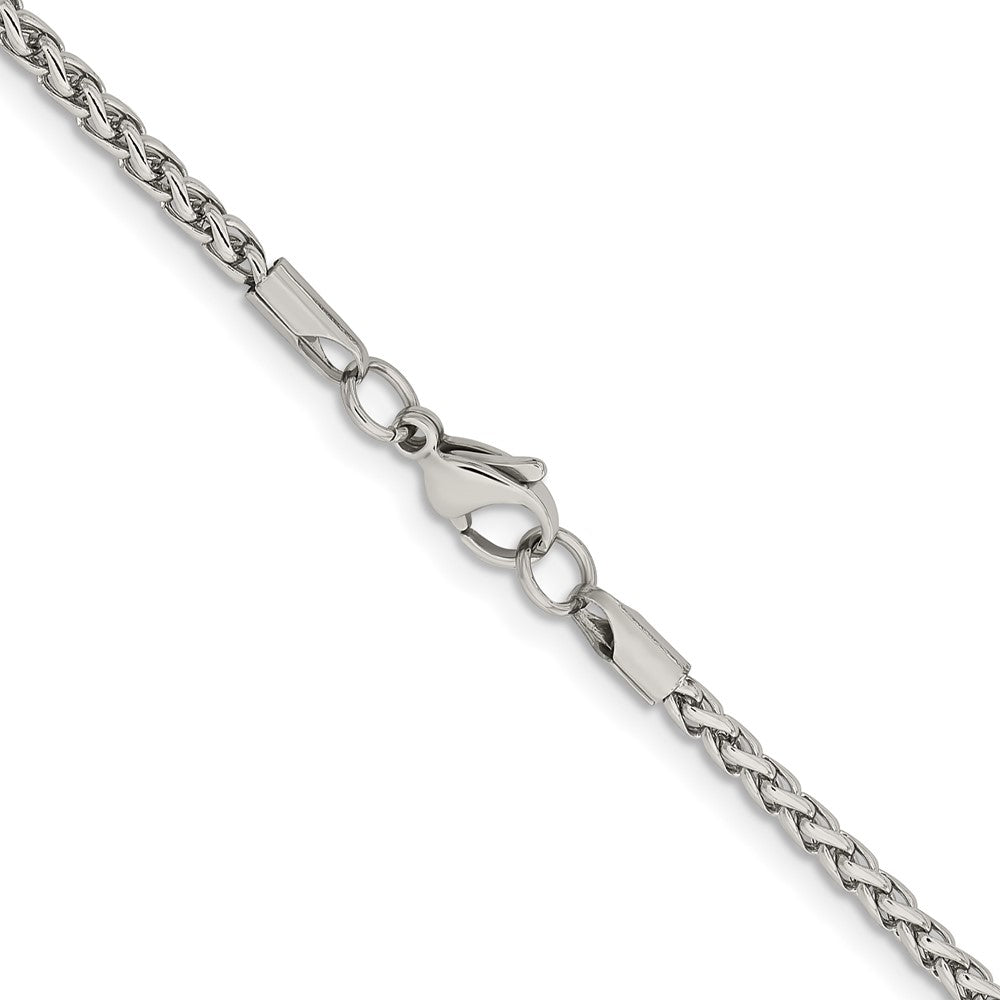Chisel Stainless Steel Polished 3mm 24 inch Wheat ChainSRN805