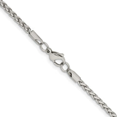 Chisel Stainless Steel Polished 3mm 24 inch Wheat ChainSRN805