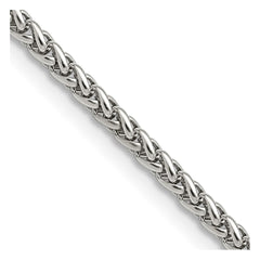 Chisel Stainless Steel Polished 3mm 20 inch Wheat ChainSRN805
