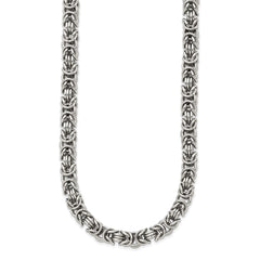 Chisel Stainless Steel Polished 22 inch Fancy Link NecklaceSRN949