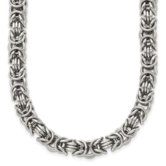 Chisel Stainless Steel Polished 18 inch Fancy Link NecklaceSRN949