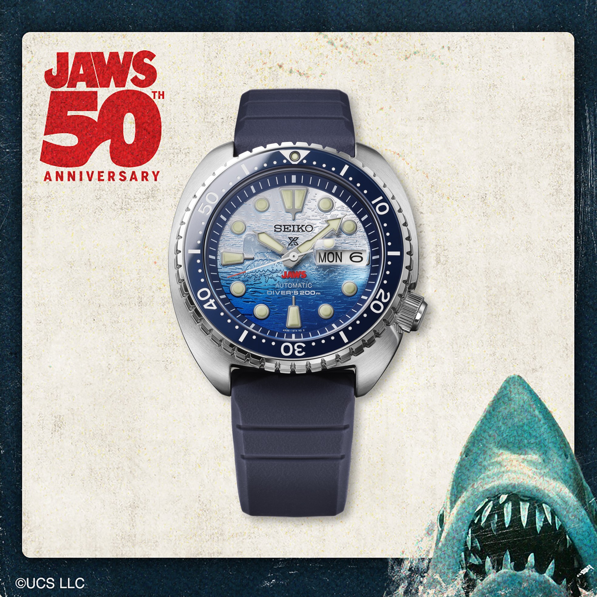Seiko Prospex JAWS 50th Anniversary Limited Edition Watch SRPL81