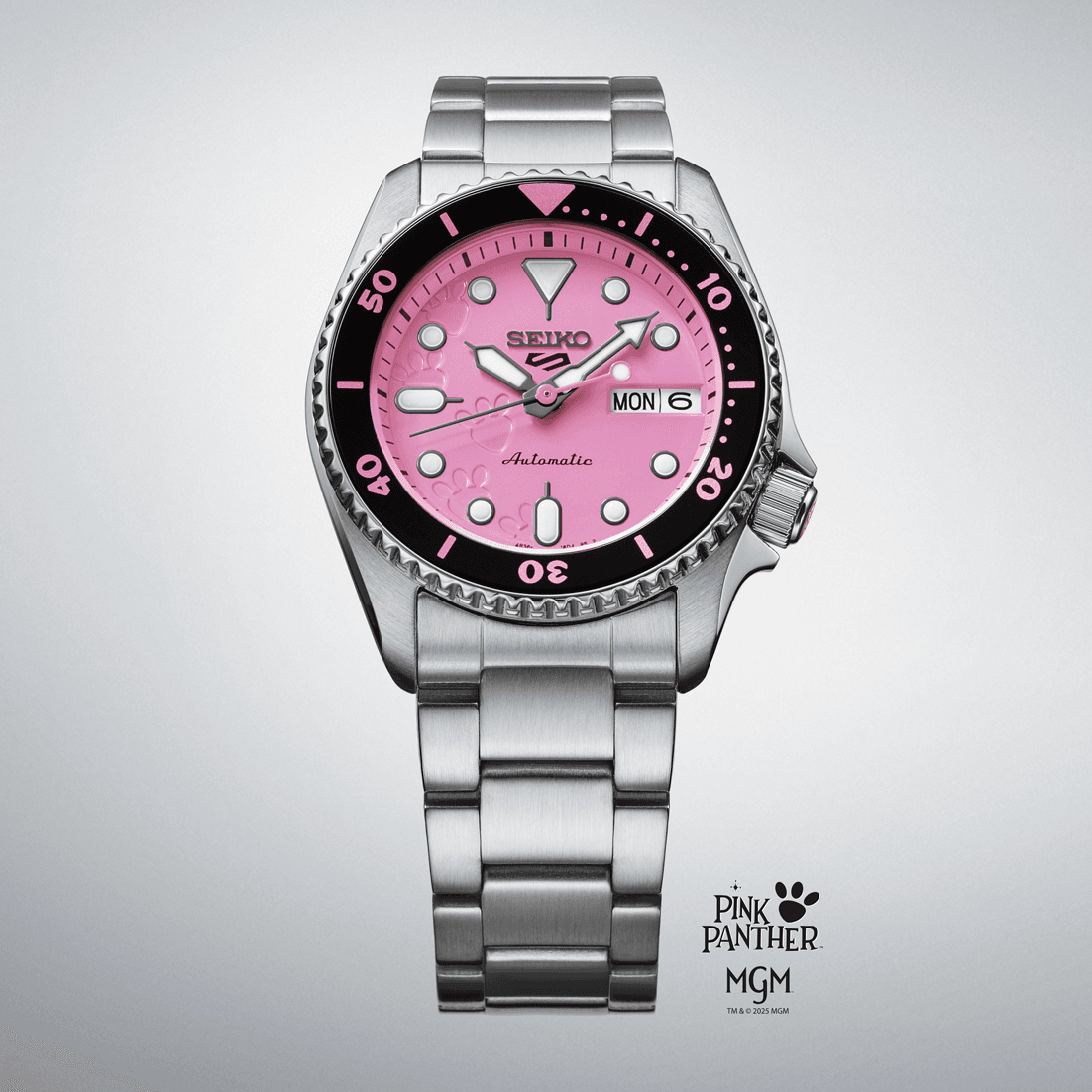 Seiko 5 Sports Pink Panther Limited Edition Watch SRPM07