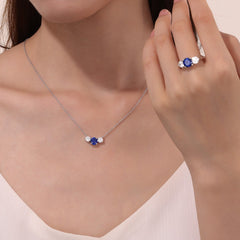 LAFONN Three-Stone Necklace N0259CLP20