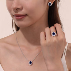 LAFONN 3.35 CTW Halo Necklace SYN024SP20