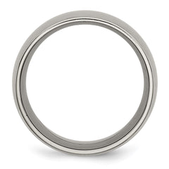 Chisel Titanium Brushed 12mm Half Round Band