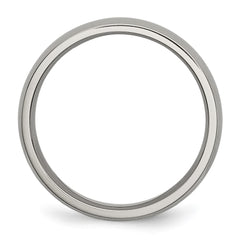 Chisel Titanium Polished 5mm Half Round Band