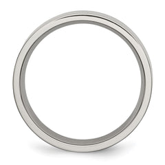 Chisel Titanium Brushed 6mm Flat Band