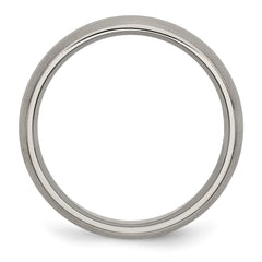 Chisel Titanium Brushed Center 6mm Grooved Band