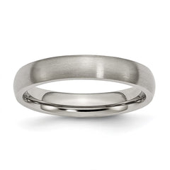 Chisel Titanium Brushed 4mm Half Round Band