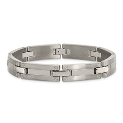 Chisel Titanium Brushed and Polished 8.5 inch Bracelet TBB109-8.5