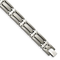 Chisel Titanium Brushed and Polished 8.75 inch Bracelet TBB112-8.75