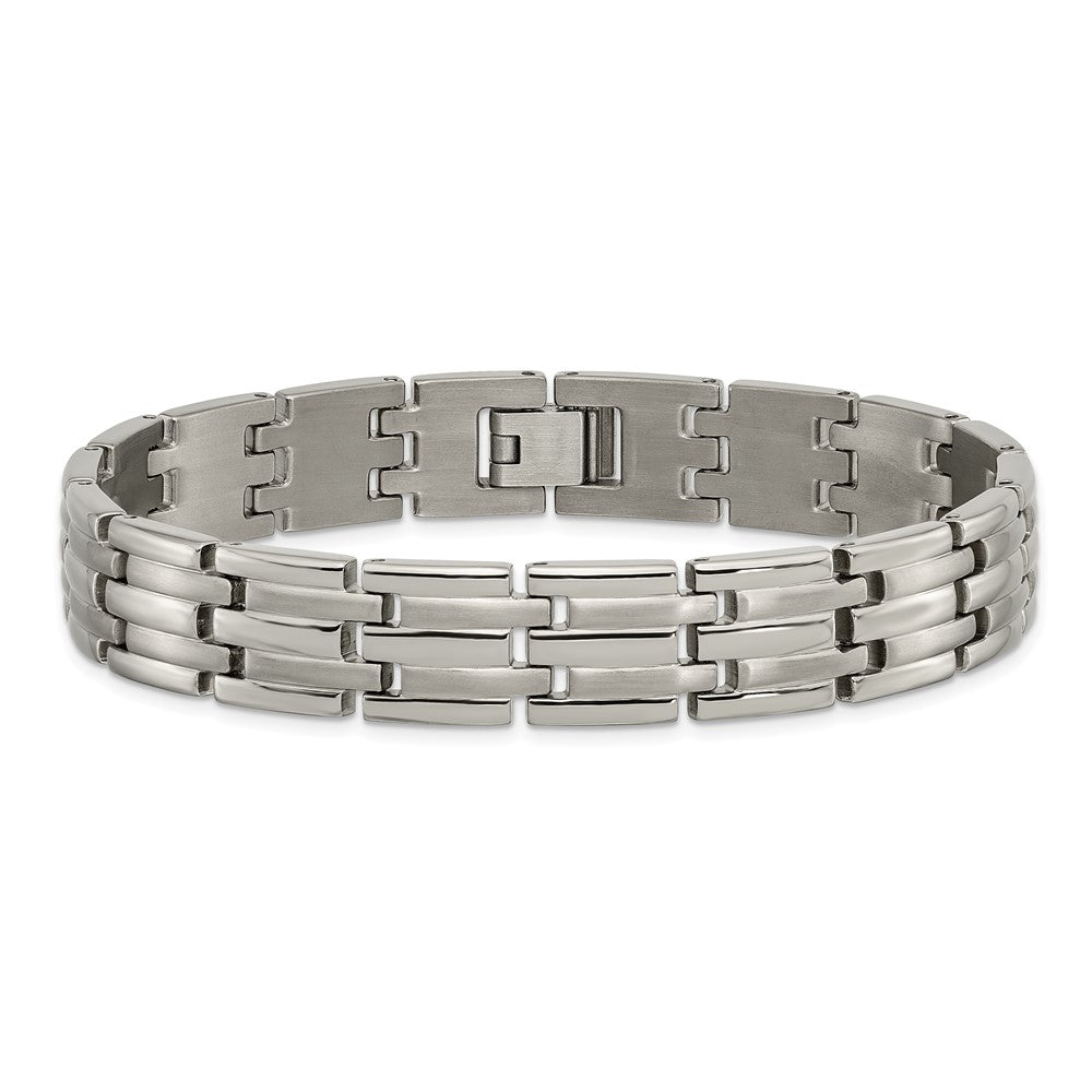 Chisel Titanium Brushed and Polished 8.5 inch Bracelet TBB114-8.5