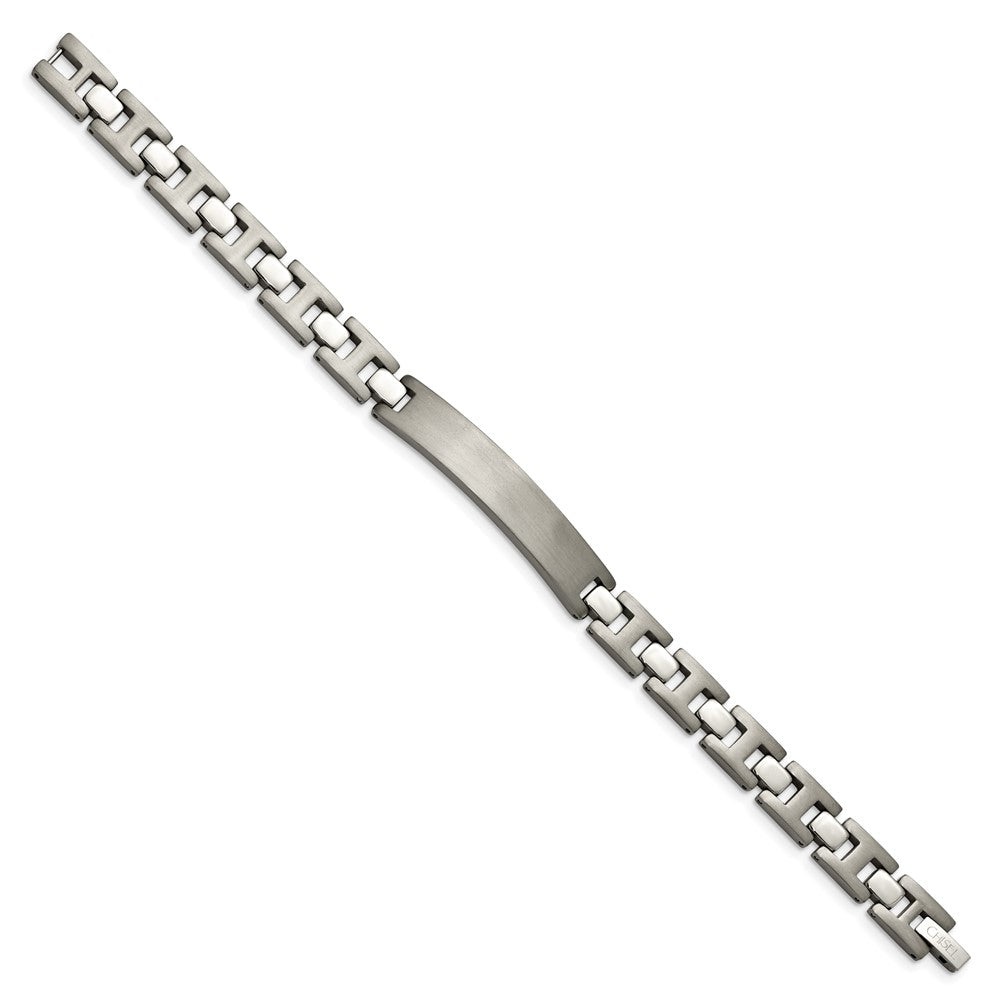 Chisel Titanium Brushed and Polished 8.5 inch ID Bracelet TBB121-8.5