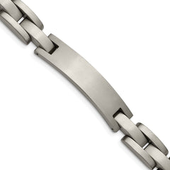 Chise Titanium Brushed 8.75 inch ID Bracelet TBB122-8.75