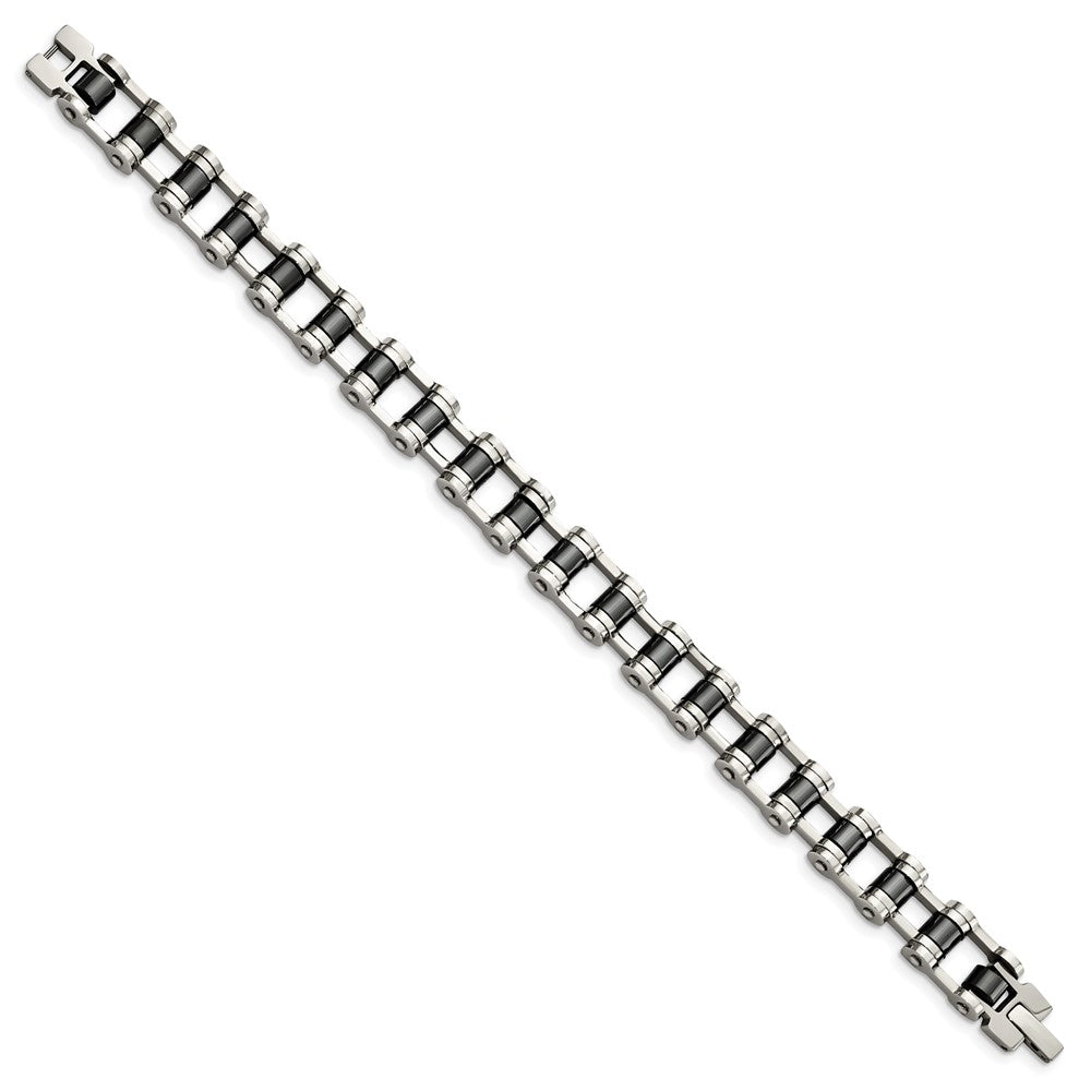 Chisel Stainless Steel Polished with Magnetic Links 8.5 inch Bracelet TBB134-8.5