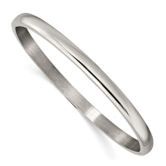 Chisel Titanium Polished 5mm Hinged Bangle TBB176