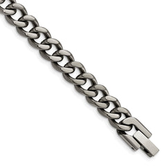 Chisel Titanium Polished 7.5mm 8.5 inch Curb Chain TBB186-8.5