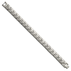 Chisel Titanium Brushed and Polished 8.5 inch Link Bracelet TBB2786-8.5