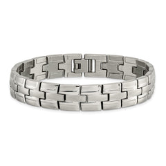 Chisel Titanium Brushed and Polished 8.5 inch Link Bracelet TBB2786-8.5