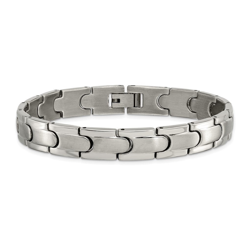 Chisel Titanium Brushed and Polished 8.5 inch Link Bracelet TBB2787-8.5