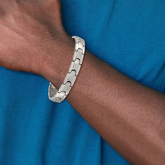Chisel Titanium Brushed and Polished 8.5 inch Link Bracelet TBB2787-8.5