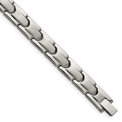 Chisel Titanium Brushed and Polished 8.5 inch Link Bracelet TBB2787-8.5