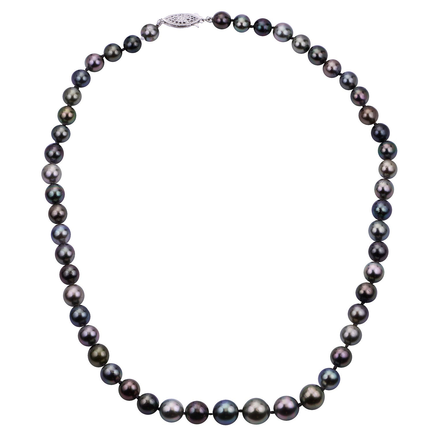 Parkplace Pearls 14KT White Gold Tahitian Pearl Necklace TPM244/18